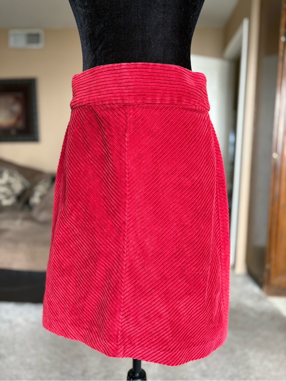 GAP Red Corduroy Mini Skirt